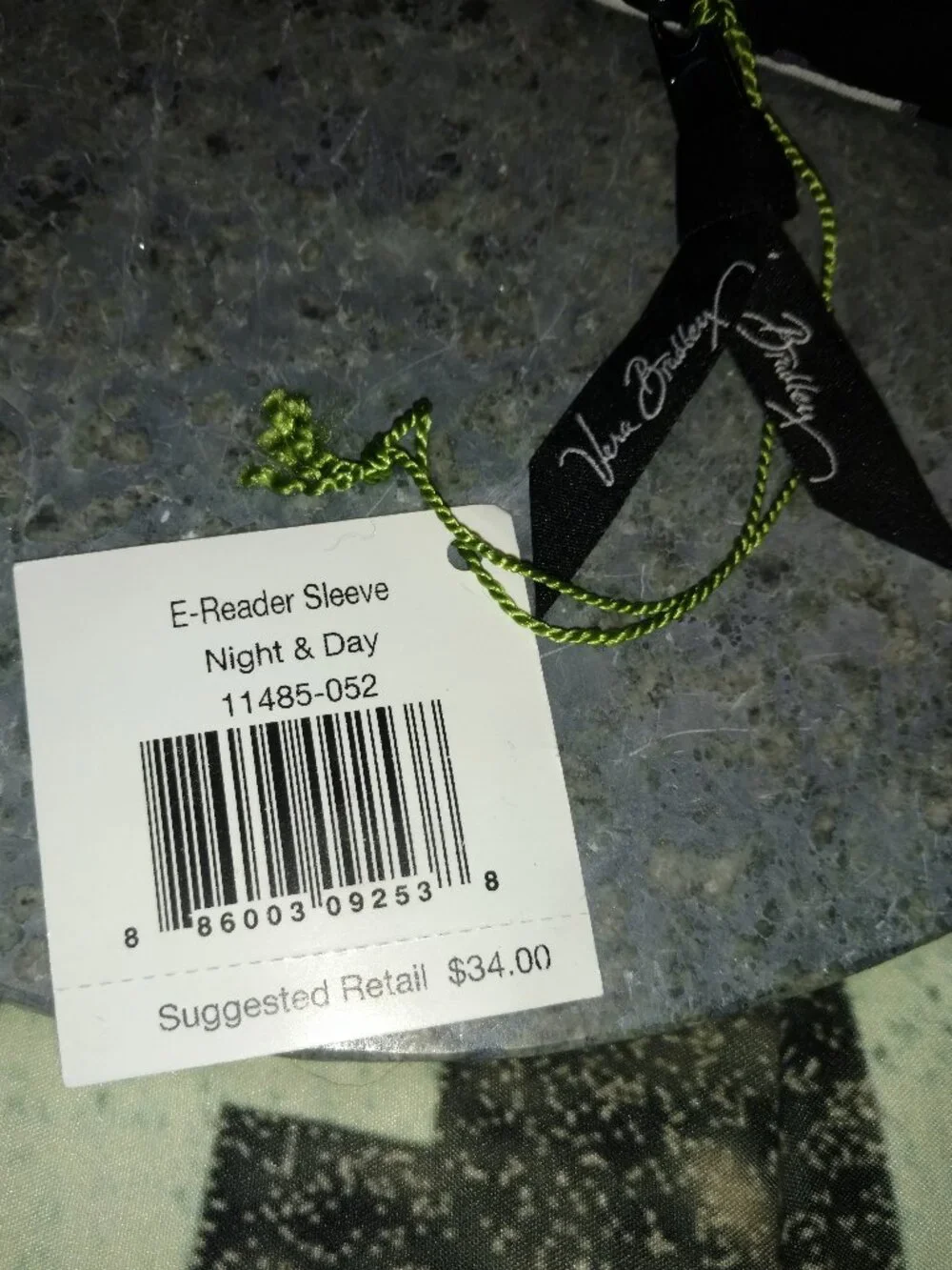 Vera Bradley 'Night And Day' E-Reader Sleeve NWT! Black & White
